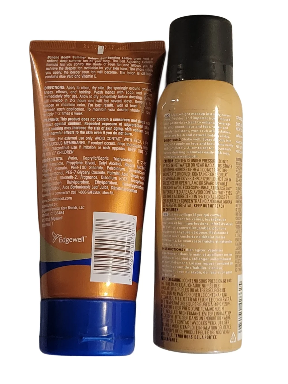 Banana Boat Self Tanner + Sally Hansen Airbrush Legs Bundle
